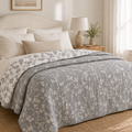 Reversible floral quilt