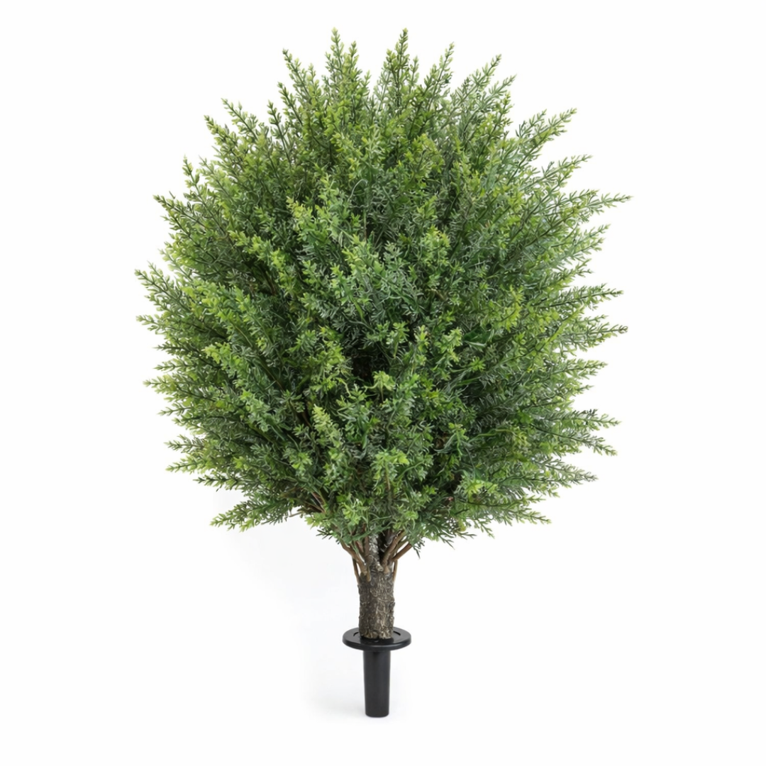 Artificial cedar topiary tree