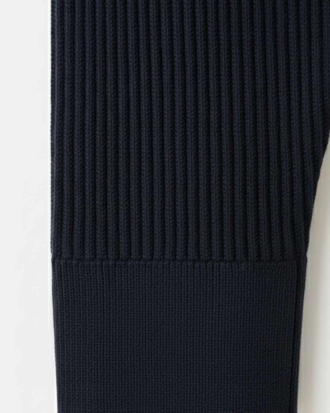 Ribbed zip-neck sweater