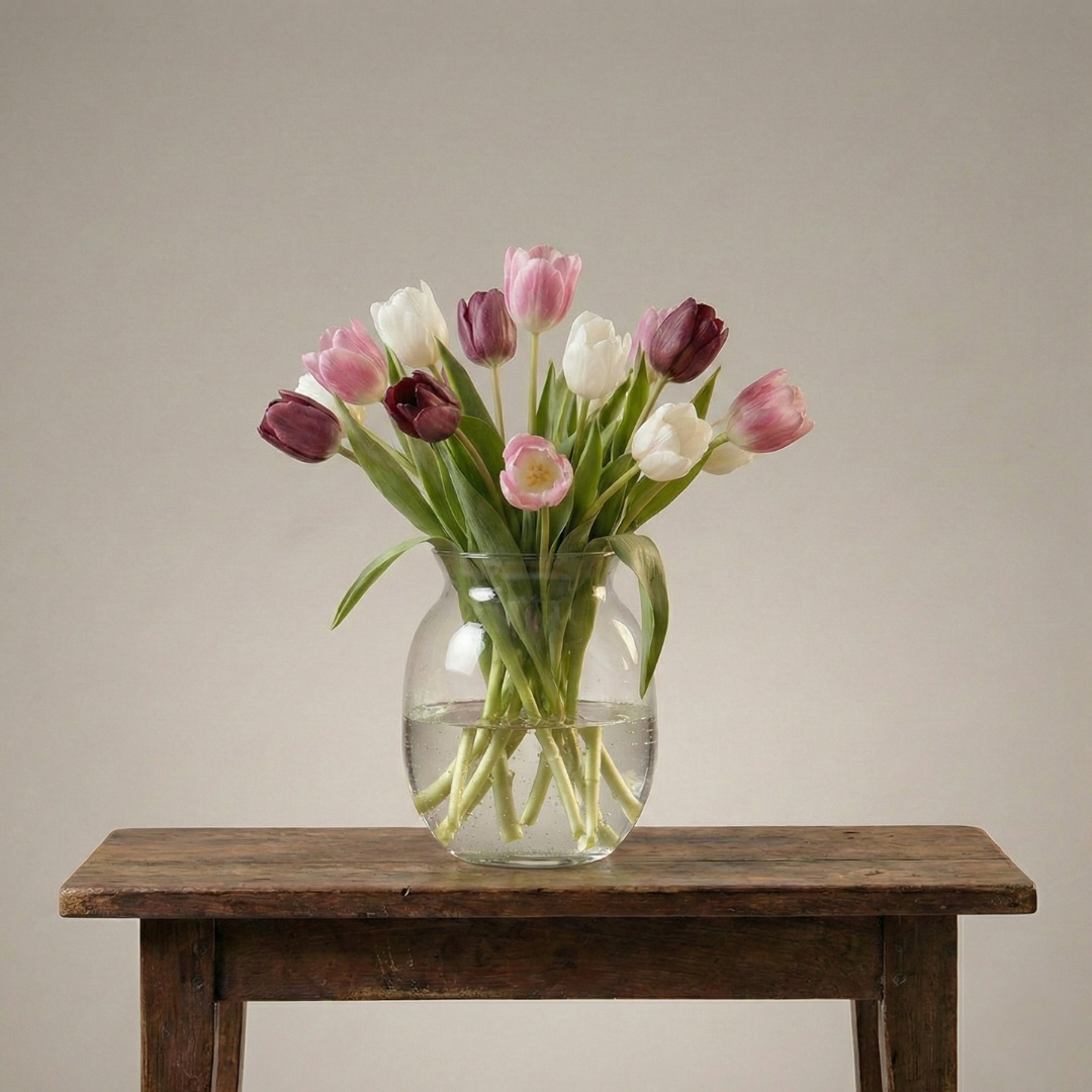 Artificial tulip arrangement
