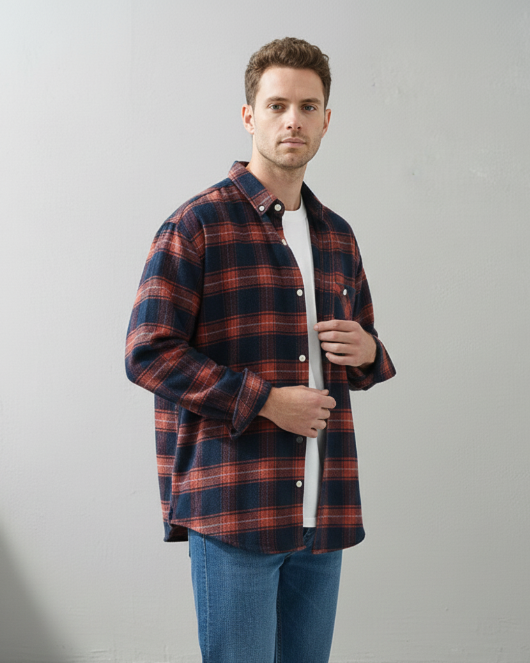 Roman plaid shirt