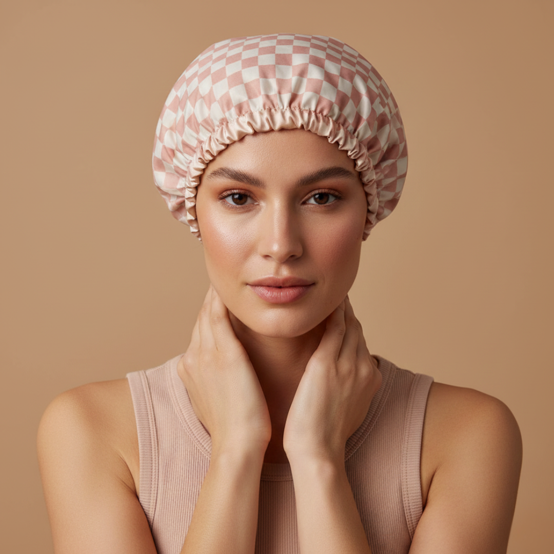Showercap — Satin & waterproof