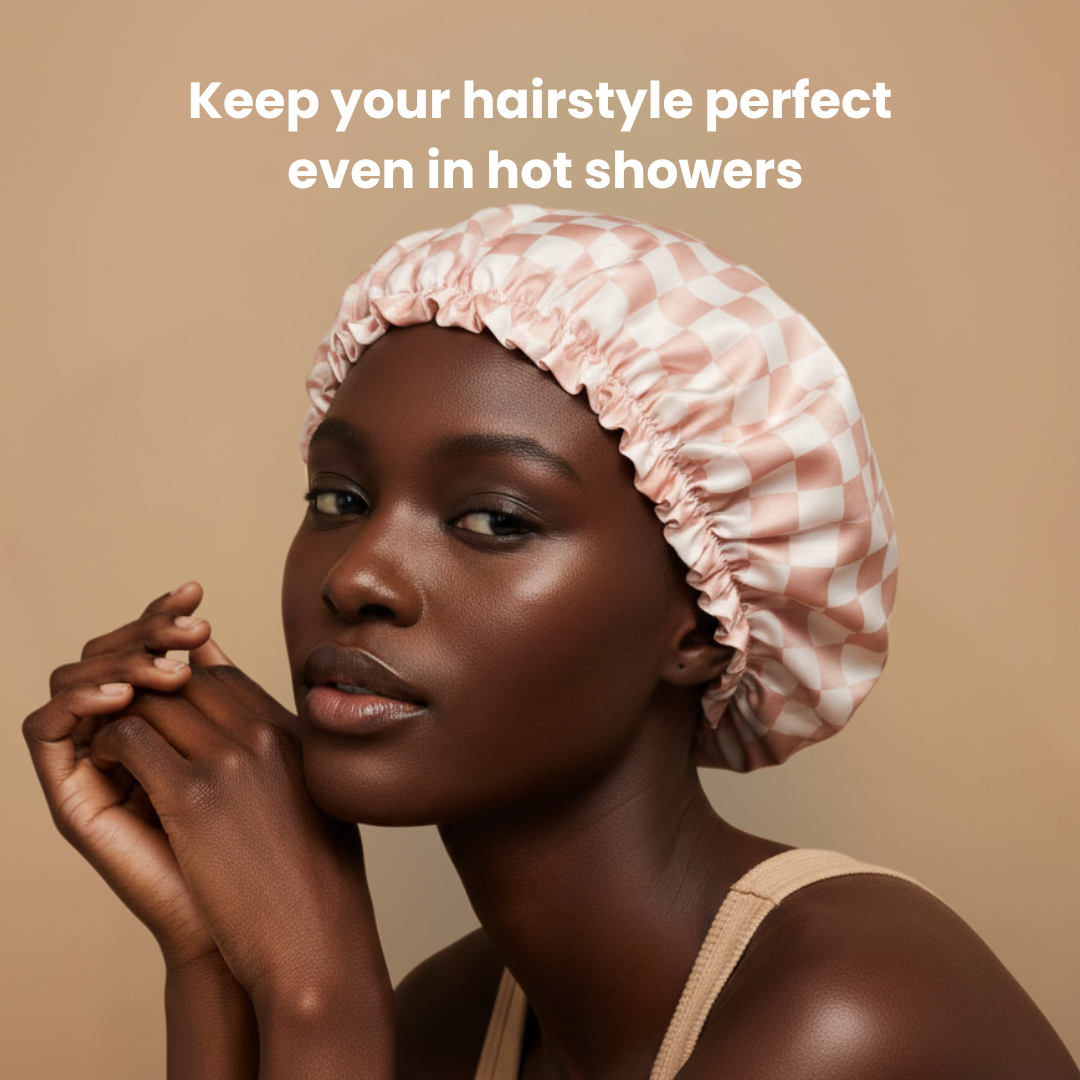 Showercap — Satin & waterproof