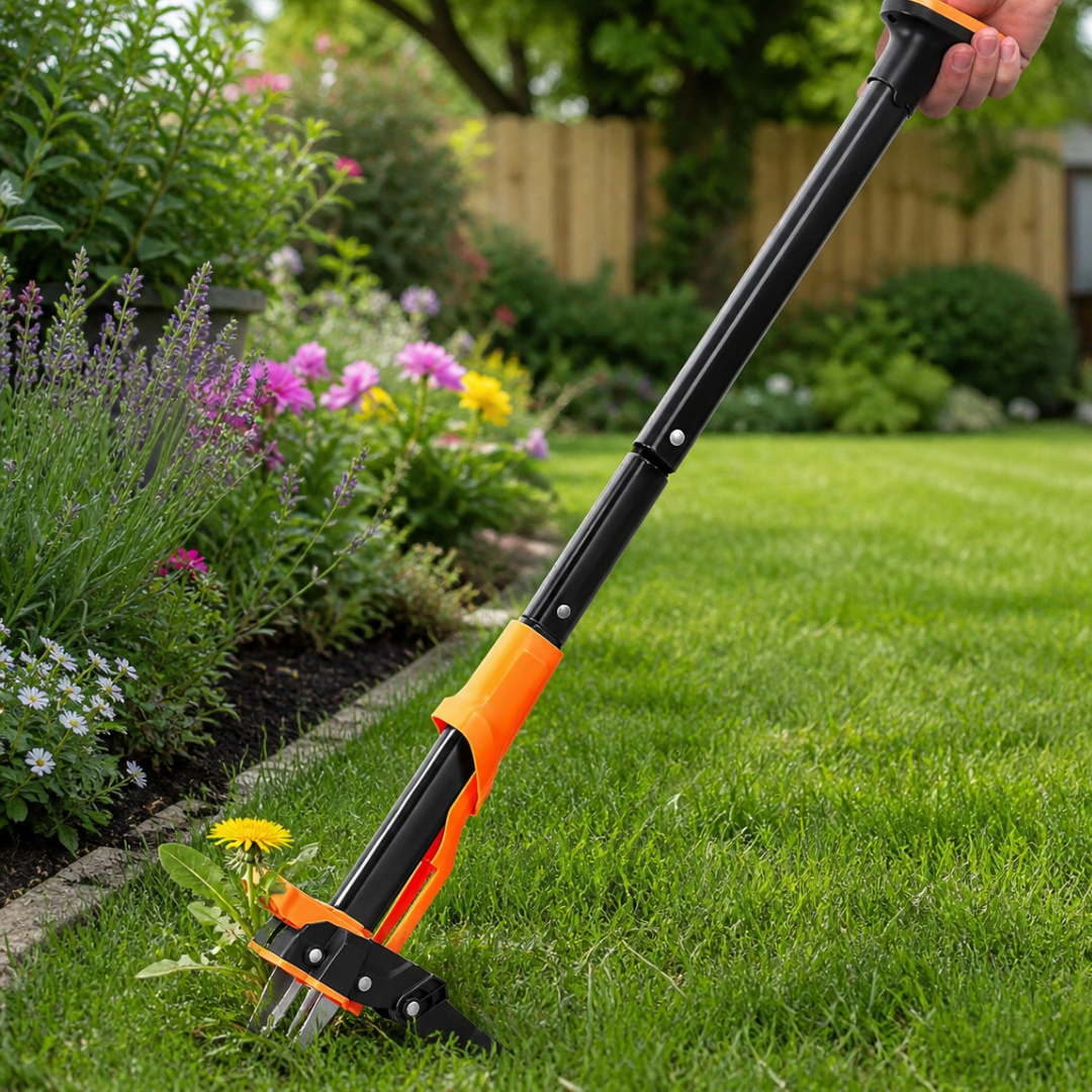 Stand-up weed puller
