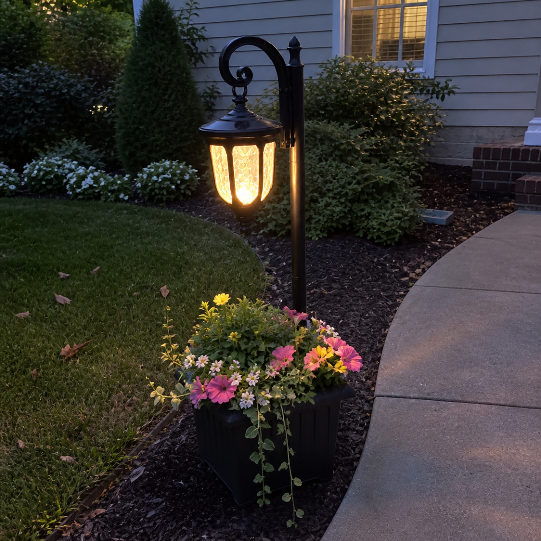 Solar planter light