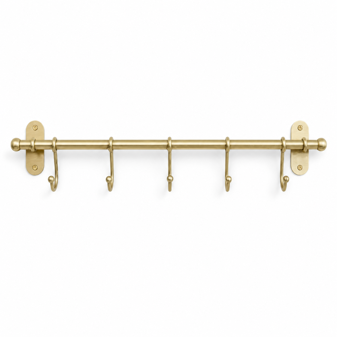 Antiqued metal wall hooks