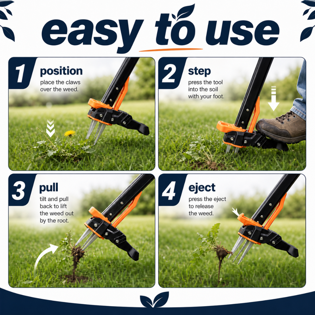 Stand-up weed puller