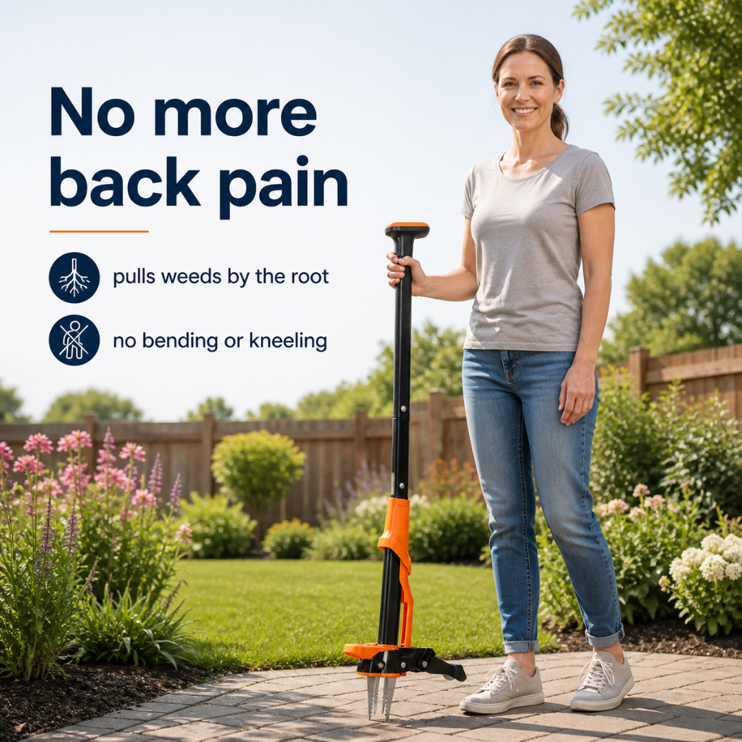 Stand-up weed puller