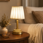 Vintage Pleated Table Lamp