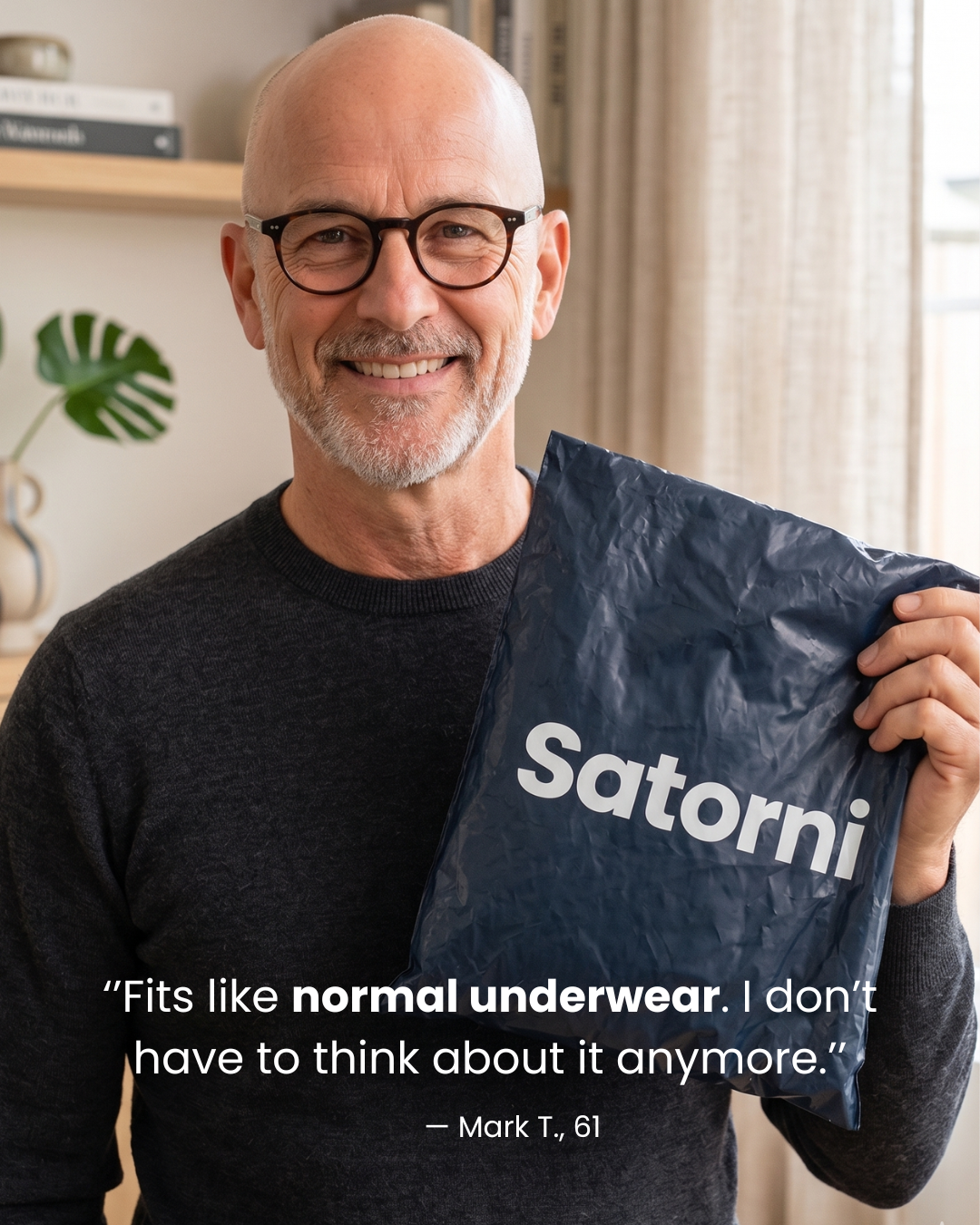 Men’s absorbent boxer briefs