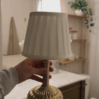 Vintage Pleated Table Lamp